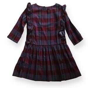 Tea Collection Plaid Ruffle Dress
